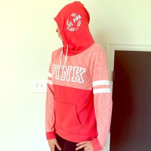 LPINK VICTORIA’S SECRET two tone pink hoodie